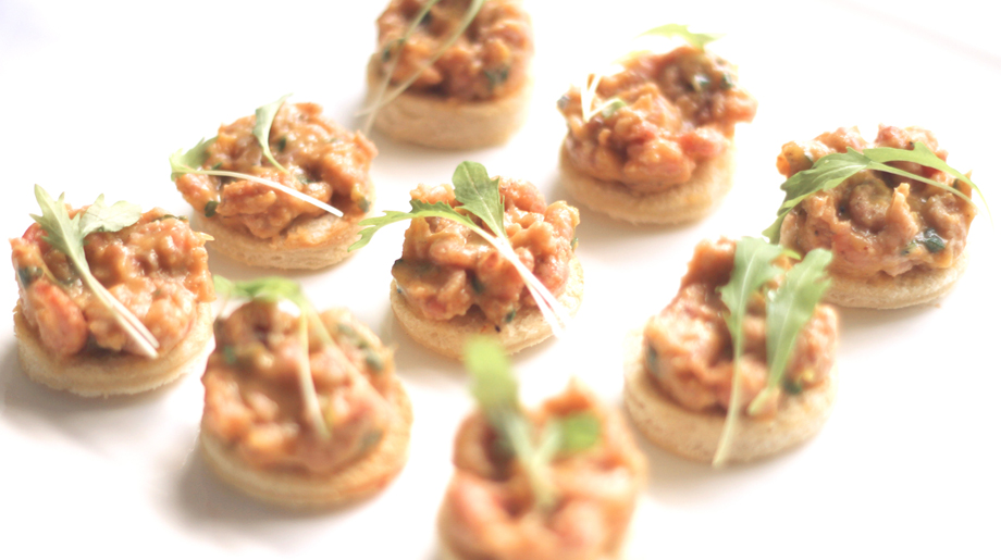 Potted shrimp on toast
